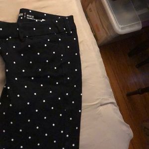 Poka dot pants from New York and company